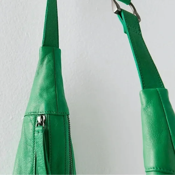 Free People Vibrant Green Hobo Bag crossbody idle - Picture 2 of 2